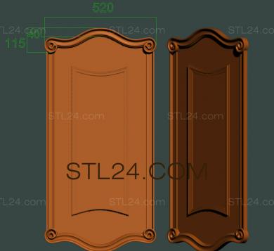 Дверные накладки (DVN_0224) 3D модель для ЧПУ станка